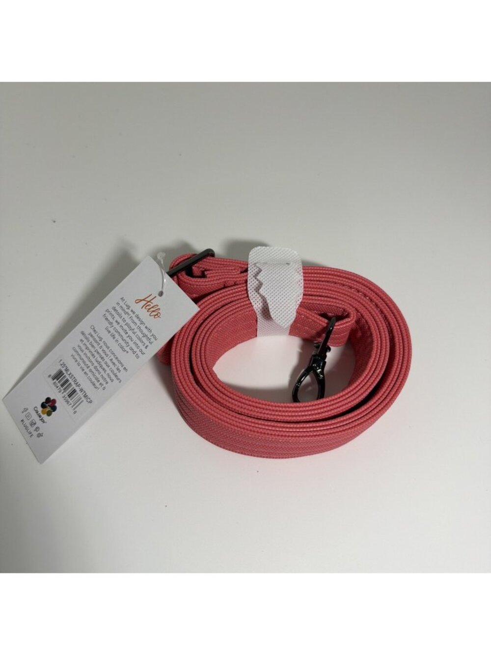 Lug 1.25” Adjustable Matte Luxe VL Bag Strap - Watermelon Icepop - NWT